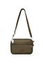 Women's Cross Strap Three-Compartment Zippered Crinkle Casual Shoulder Bag Light Khaki and Beige Set of 2 - 6