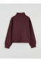 Two Mt Shop Quality Lcw Kids Purple High Collar Girls' Sweatshirt - 2