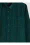 Ozmarka New Season Regular Fit Long Sleeve Velvet Men's Shirt - 6