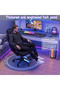 PU Leather Gaming Chair with Footrest, Adjustable Ergonomic Computer Office Chair, High Back Support - 5