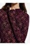 Women's Long Sleeve T-Shirt 6Wak50411Ek Bordo - 5