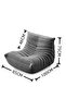 Single Sofa Chair, Floor Sofa Couch, Microfiber Lazy Sofa Chair for Living Room Accent Chair - 2