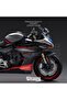 ملصق CFMOTO 450SR للغطاء الأمامي للرأس، طقم جاهز بنمط البرق الأزرق - 4