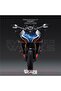 ملصق CFMOTO 450SR للغطاء الأمامي للرأس، طقم جاهز بنمط البرق الأزرق - 3