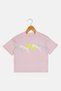 Kids Girl Sportswear Fit Short Sleeve Outdoor T-Shirt, Pink - 2