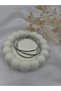 Silver Color Full Round Stone Thin Elegant Women's Bracelet (3 Pieces) |   Sparkling Stylish Waterway Model Bracelet - 4
