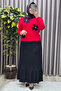 Women's Clothing Plus Size Pleated Skirt - 7