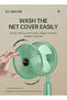 Portable USB Automatic Swing Air Flow Desktop Fan Green - 7