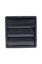 6462 Square Movable Aspirator Chimney Cover Wall Vent Adjustable (Smoked) - 7