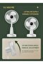 3-Speeds Mini Adjustable Automatic Swing Air Flow Desktop Fan 9W HH-196 White - 4