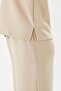 Women's Modal Fabric Comfortable Fit Tracksuit Set Beige 8509-B - 7