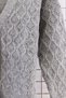 Women's Gray Diamond Patterned V-Neck Buttoned Lace-Like Knit Knitwear Cardigan - 8