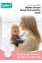10 Pcs Flange Sizing Kit 13/15/17/19/21mm for 24mm Flange/Shield of Most Pumps, Silicone Flange Insert for Momcozy/Spectra/Bellababy Breast Pump, Breastfeeding Essential Pumping Kit for Moms - 2