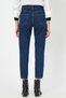 Women's Dark Blue Mom Jean Women's Boyfriend High Waist Lycra Jeans - 3