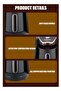 4 Cups Electric Turkish Coffee Maker and Hot Beverage Maker - 600W, Slow brew function Black - 6