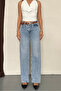 D98 Straight Fit Vintage Jean Palazzo Pants - 8