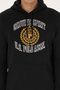 Men's Regular Fit Hooded Fleece-Lined Black Sweatshirt 50308999-Vr046 - 6