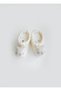 Organic Knitwear Figured Booties Natural Raccoon