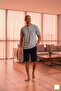 New Season Summer Button Collar Luxury Design Pajama Set