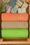 100% Organic Cotton Milano Premium Antibacterial 50X100 cm 3-Piece Hand and Face Towel Set - 2