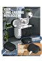 AirPods Pro 3 Case,Cute with Cherry Blossom Keychain&Cleaning Kit,Silicone Shockproof,Dark Gray - 4
