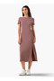 Long Dress with Slit Detail