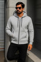 Men's Trend Winter A.Grey Oversized Sweatshirt - 4