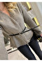 Light Mink Belted Cardigan - 241084
