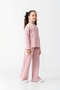 Girl's Lace Flared Piece Tracksuit Set, Ages 7-10 - 4