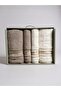 Colourist Best Hammam Set 4 Pieces Cream Brown – 100% Cotton, Soft and Water Absorbent