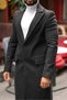Men's Long Anthracite Cashmere Coat - 3