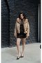 Camel Patterned Lined Premium Faux Fur Coat - 3