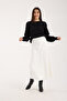 Women's Hijab Suede Flared Maxi Skirt - 3