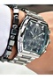 Functional Men's Watch with Rectangular Design - 2