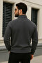 Men's Trend Winter Anthracite Zippered Sweatshirt - 6