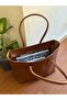 Faux Leather Women's Shoulder Bag - 4
