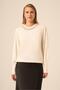 Women's Stone Detailed Sweater Ecru 25050 - 5