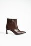 Women's Genuine Leather Boots Brown - 2