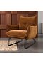 Javon 1 Seater Fabric Sofa - Rust Color, Solid Wood & Metal Frame, 2 Year Warranty, 75x81x79cm