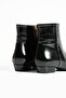Women's Genuine Leather Boots Black Patent Leather - 3