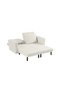 Jocson 2-Seater Fabric Sofa Bed - Cream, Solid Wood Frame, 157x88x76cm, 2-Year Warranty - 6