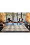 Gray Cream Baklava Geometric Woven Base Washable Carpet Miravip9095 - 3