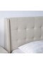 Supreme Twix 160x200 Upholstered Bed in Beige - Stylish Queen Bed with 2-Year Warranty - 2