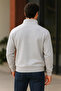 Men's Trend Premium Gray Zippered Sweatshirt - 6