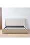 Supreme Benz 180x200 King Bed - Upholstered Fabric, Beige, Engineered Wood, 2-Year Warranty - 7