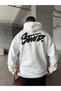 -Men's Hoodie Printed Stw1 Sweat Quality 3 Thread Fabric Modern Oversized Cut - 5