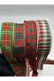 Mixed Christmas Plaid Ribbon 2.5 cm (4 Different Ribbons, 1 Meter Each, Total 4 Meters) - 5