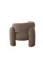 Yugen 1 Seater Fabric Sofa - Brown, Solid Wood Frame, 96x87x73cm, 2 Year Warranty, Modern Design - 6