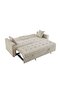 Niana Fabric Sofa Bed - Beige, Solid Wood, 206x84x83cm, 2-Year Warranty, Stylish & Comfortable - 5
