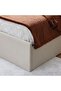 Supreme Benz Upholstered Single Bed - Beige, 120x200cm, Durable Fabric & Wood Frame, 2-Year Warranty - 3